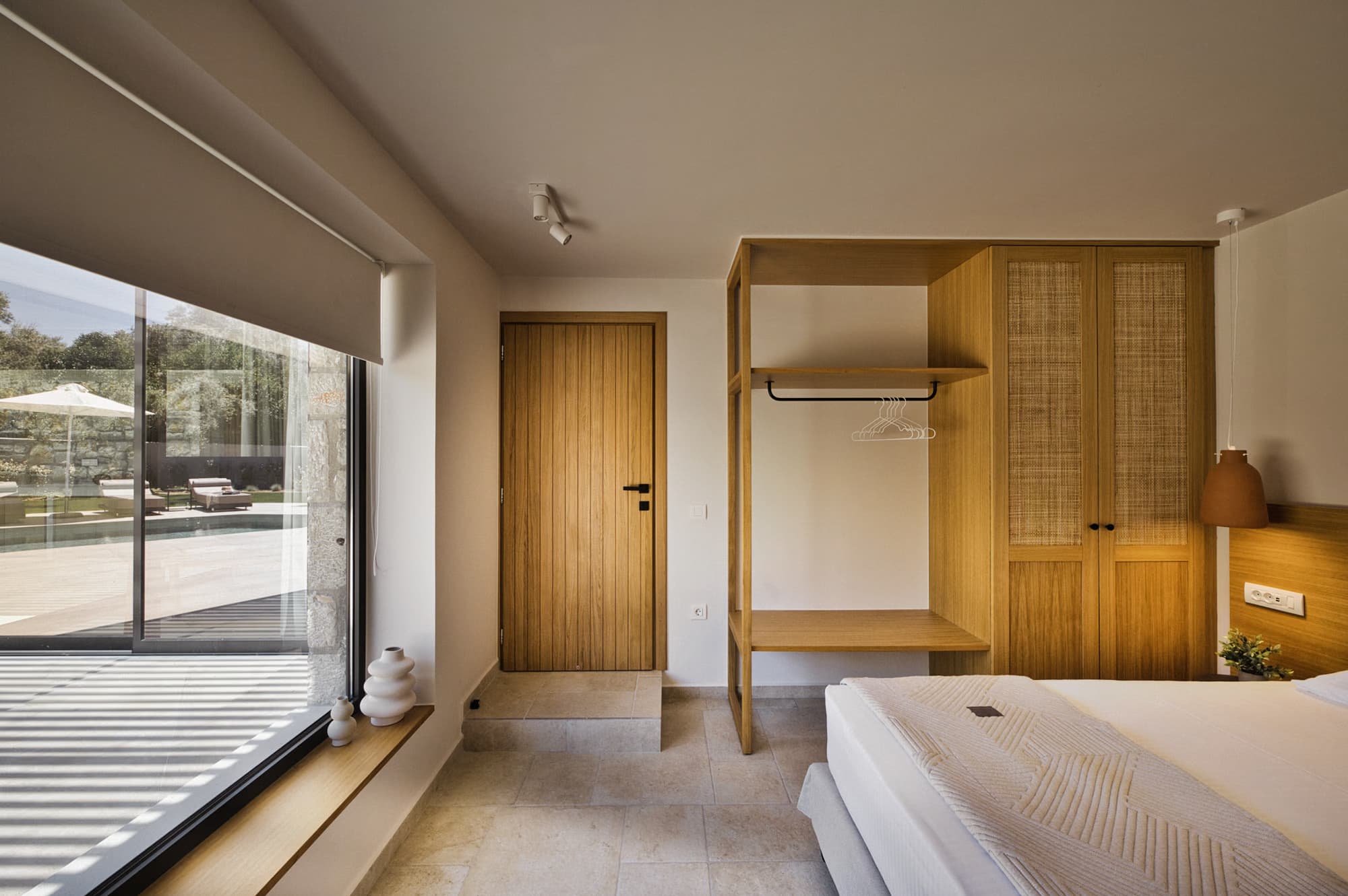 Revello Villa 3 bedroom with oak wardrobe and terrace view