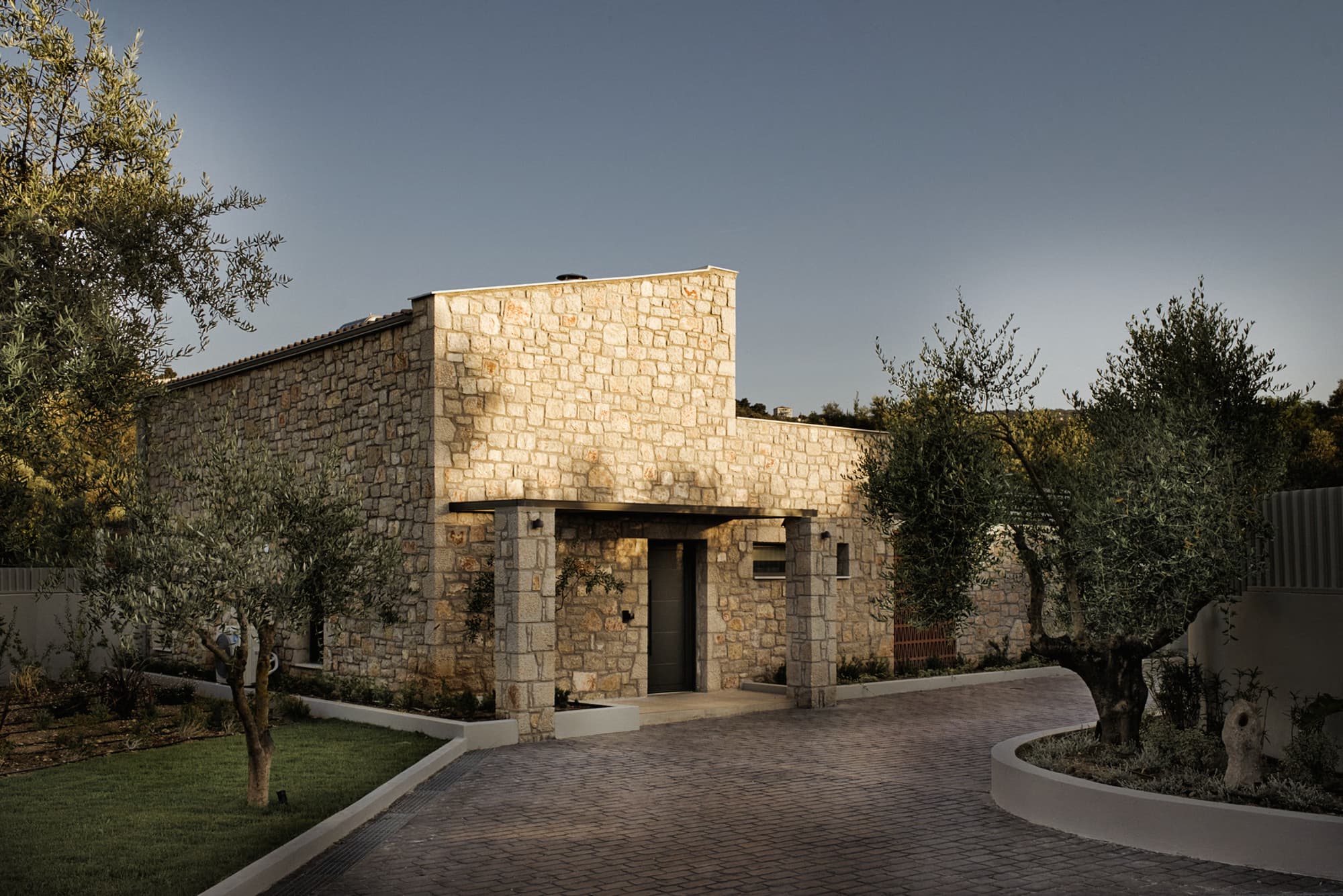 Revello Villa 3 stone exterior among the olive trees